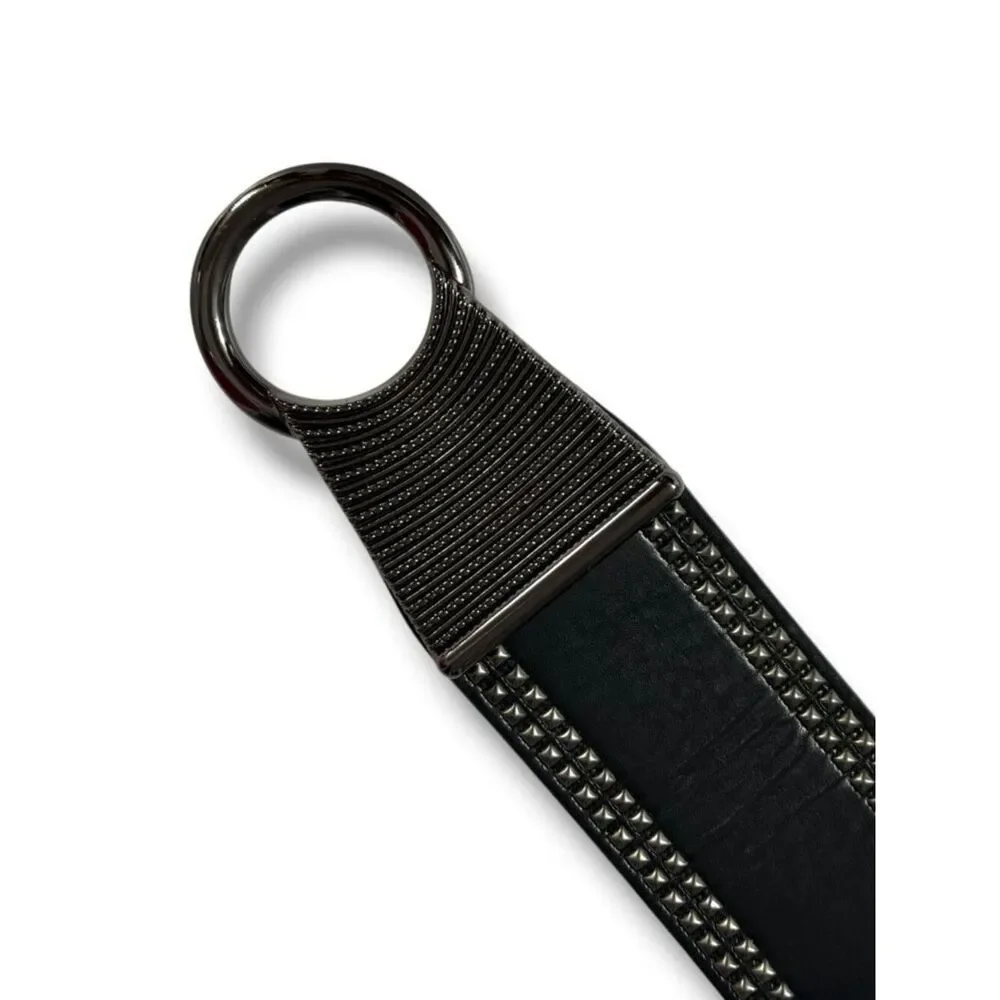 N/A black leather